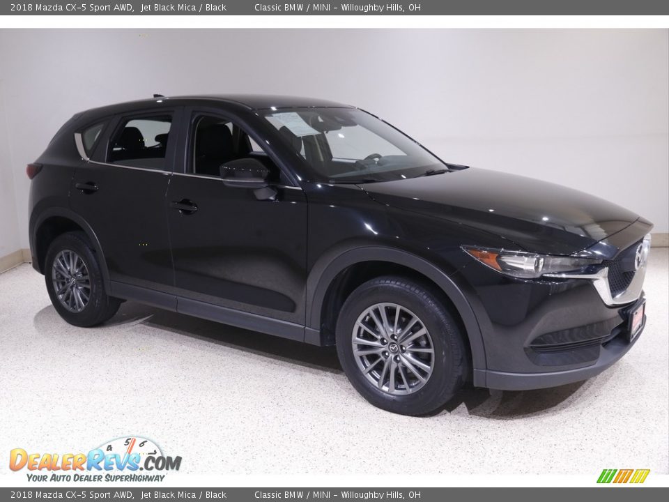 2018 Mazda CX-5 Sport AWD Jet Black Mica / Black Photo #1