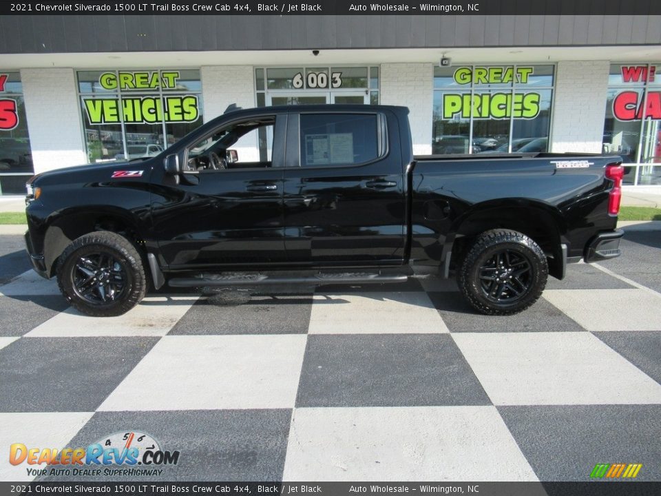 2021 Chevrolet Silverado 1500 LT Trail Boss Crew Cab 4x4 Black / Jet Black Photo #1