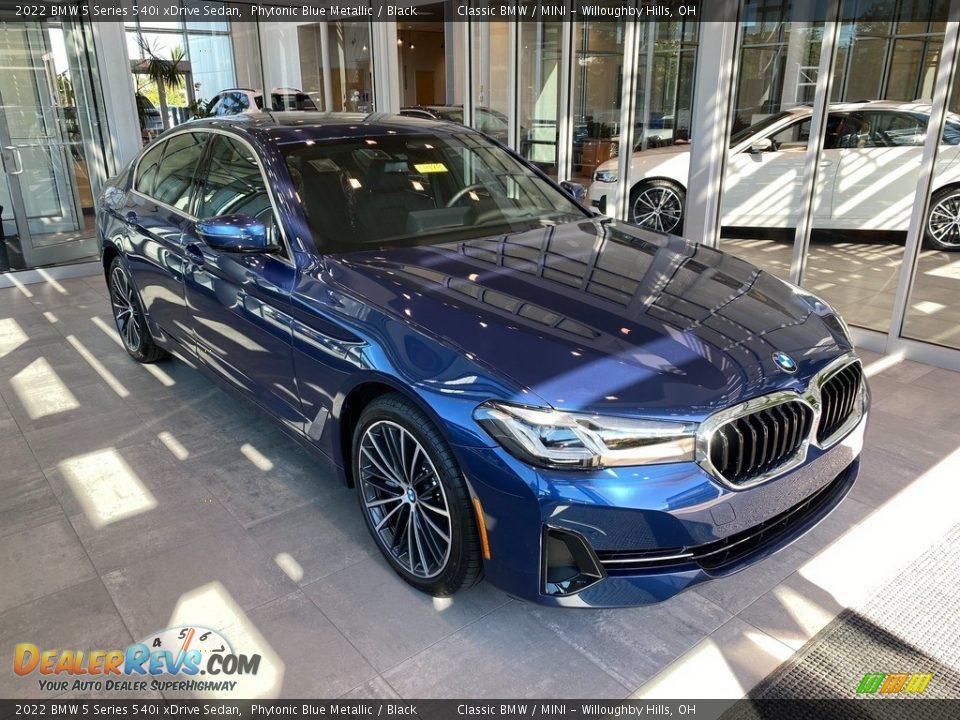 2022 BMW 5 Series 540i xDrive Sedan Phytonic Blue Metallic / Black Photo #1