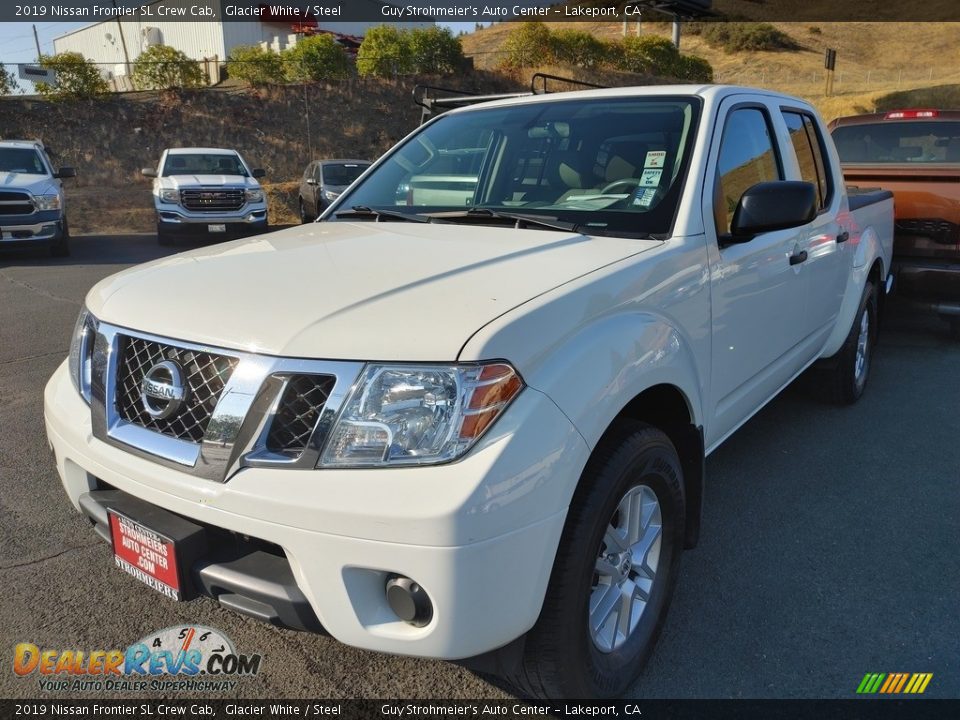 2019 Nissan Frontier SL Crew Cab Glacier White / Steel Photo #3