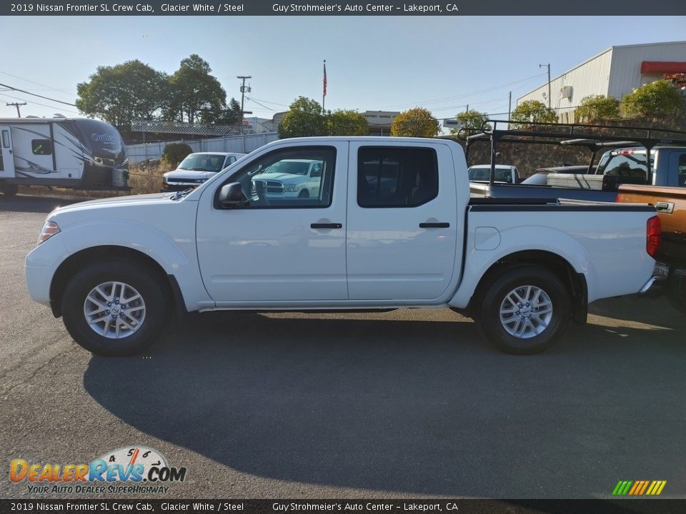 2019 Nissan Frontier SL Crew Cab Glacier White / Steel Photo #4