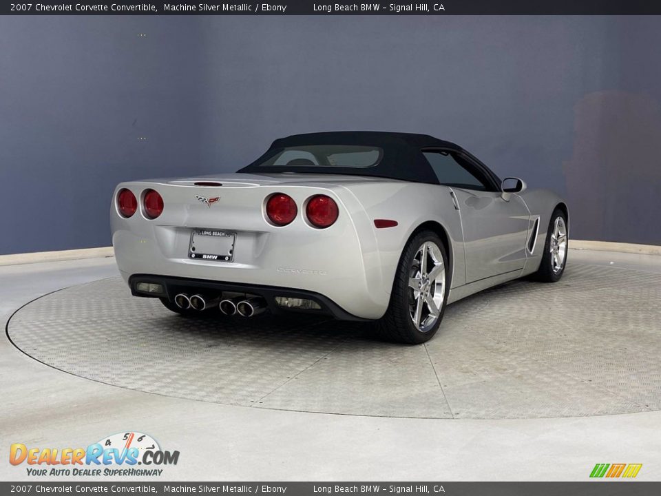 2007 Chevrolet Corvette Convertible Machine Silver Metallic / Ebony Photo #5