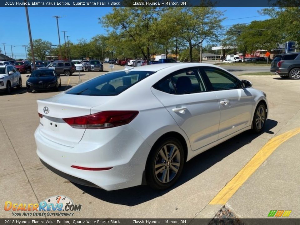 2018 Hyundai Elantra Value Edition Quartz White Pearl / Black Photo #2