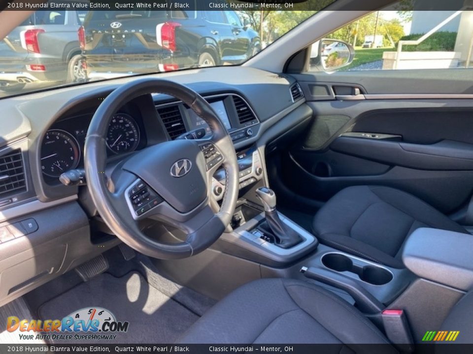 2018 Hyundai Elantra Value Edition Quartz White Pearl / Black Photo #3