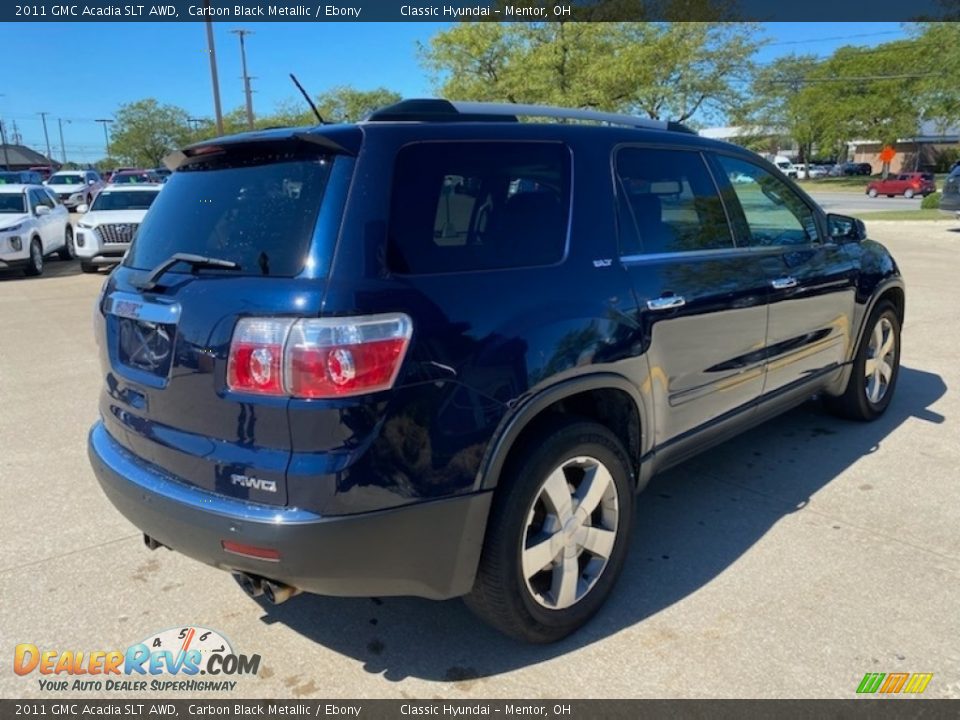 2011 GMC Acadia SLT AWD Carbon Black Metallic / Ebony Photo #2