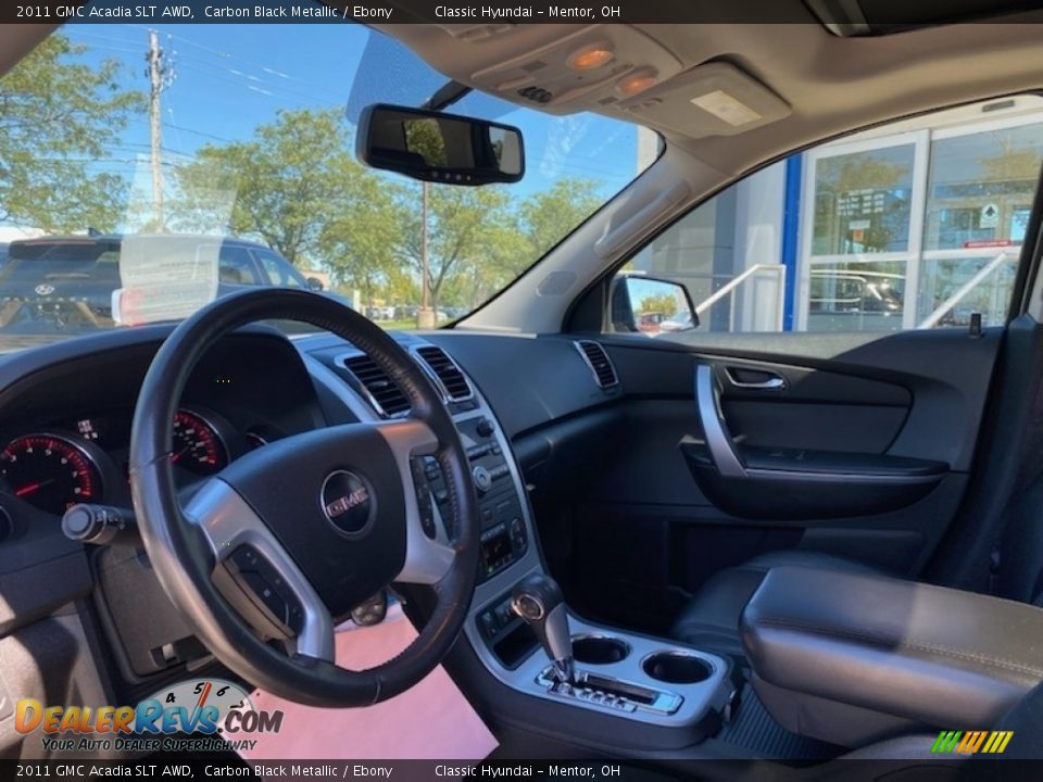 2011 GMC Acadia SLT AWD Carbon Black Metallic / Ebony Photo #3