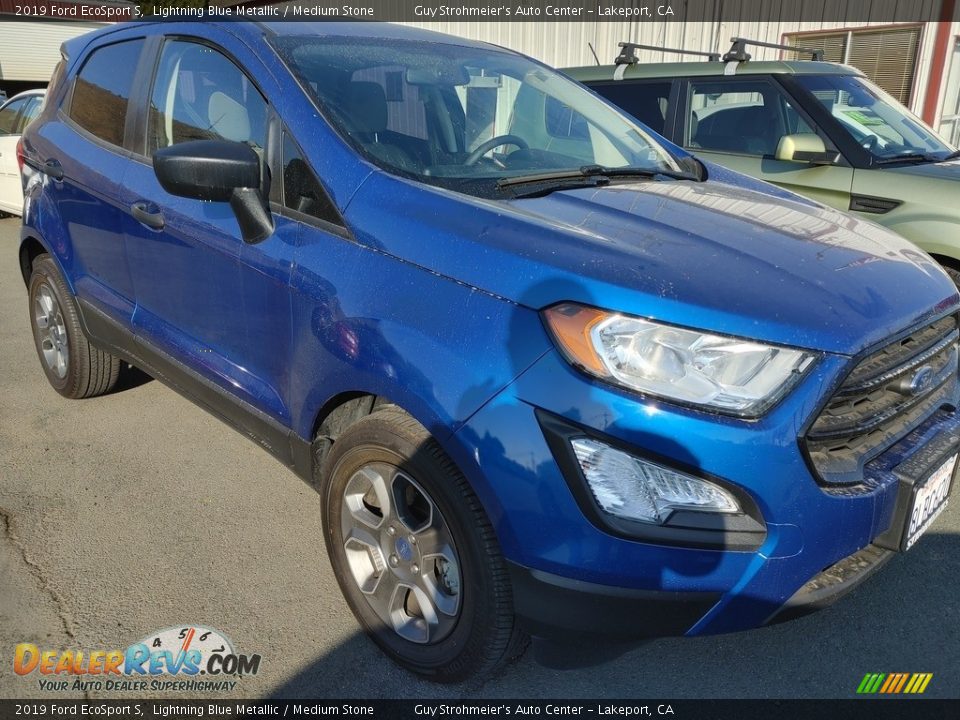 2019 Ford EcoSport S Lightning Blue Metallic / Medium Stone Photo #1