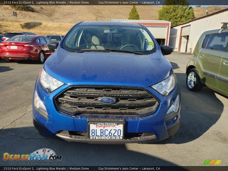2019 Ford EcoSport S Lightning Blue Metallic / Medium Stone Photo #2