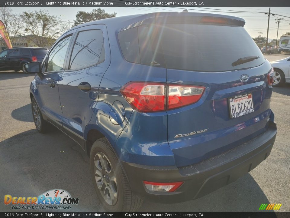 2019 Ford EcoSport S Lightning Blue Metallic / Medium Stone Photo #4