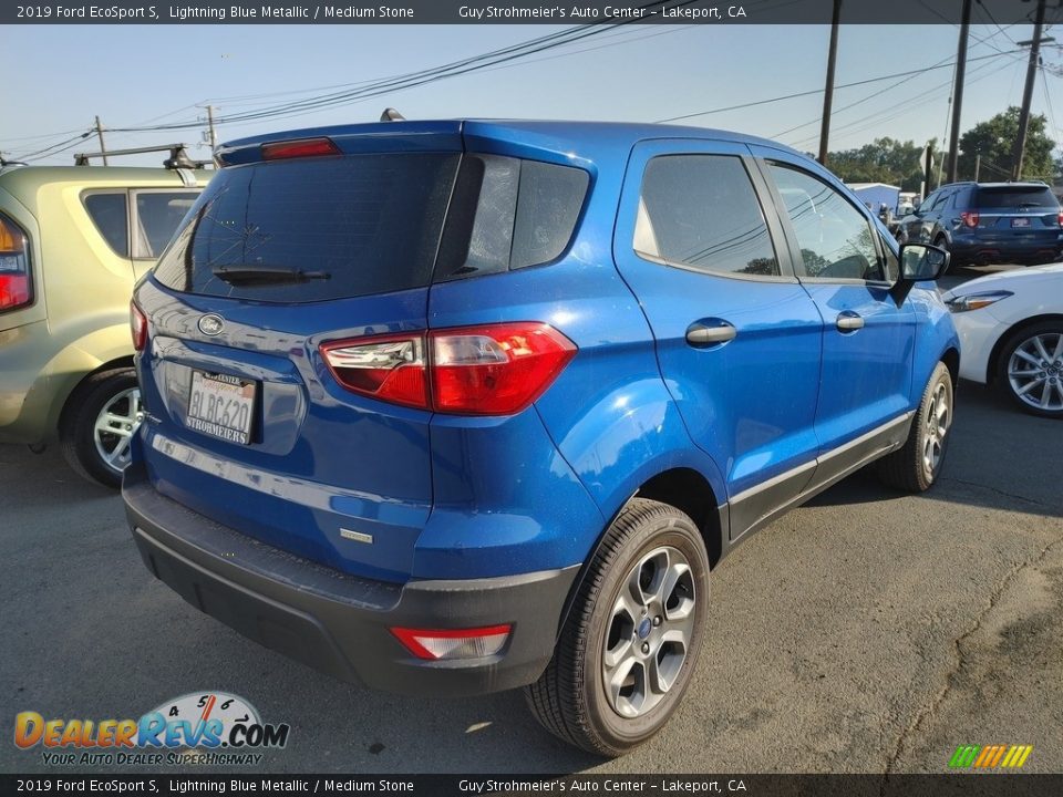 2019 Ford EcoSport S Lightning Blue Metallic / Medium Stone Photo #6