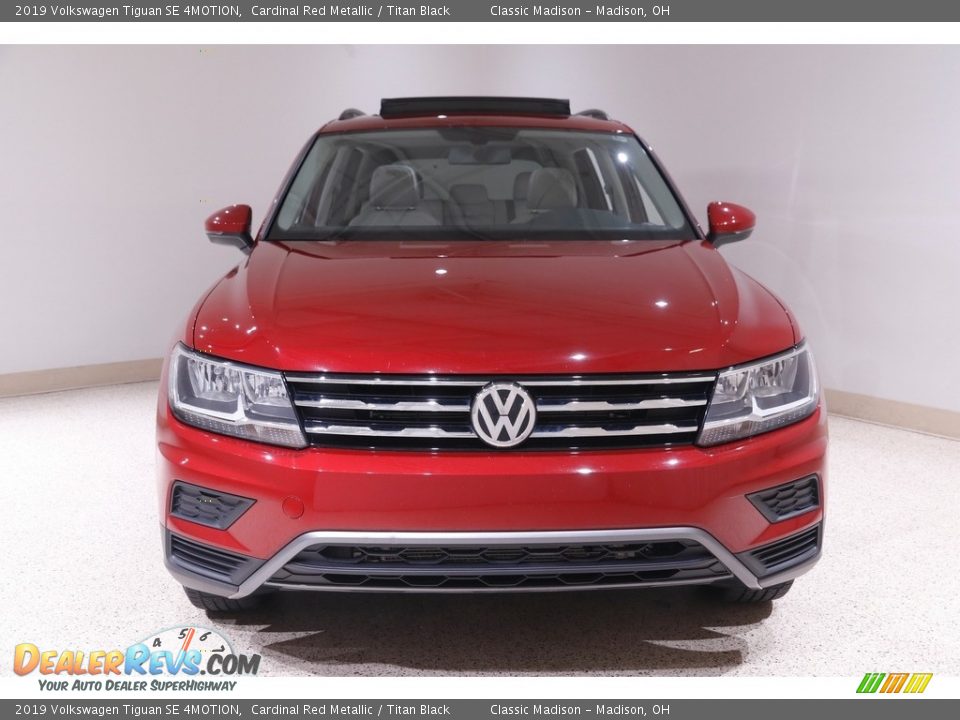 2019 Volkswagen Tiguan SE 4MOTION Cardinal Red Metallic / Titan Black Photo #2