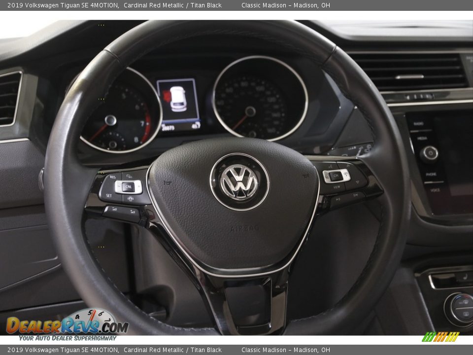 2019 Volkswagen Tiguan SE 4MOTION Cardinal Red Metallic / Titan Black Photo #7