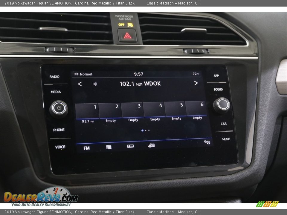 2019 Volkswagen Tiguan SE 4MOTION Cardinal Red Metallic / Titan Black Photo #10