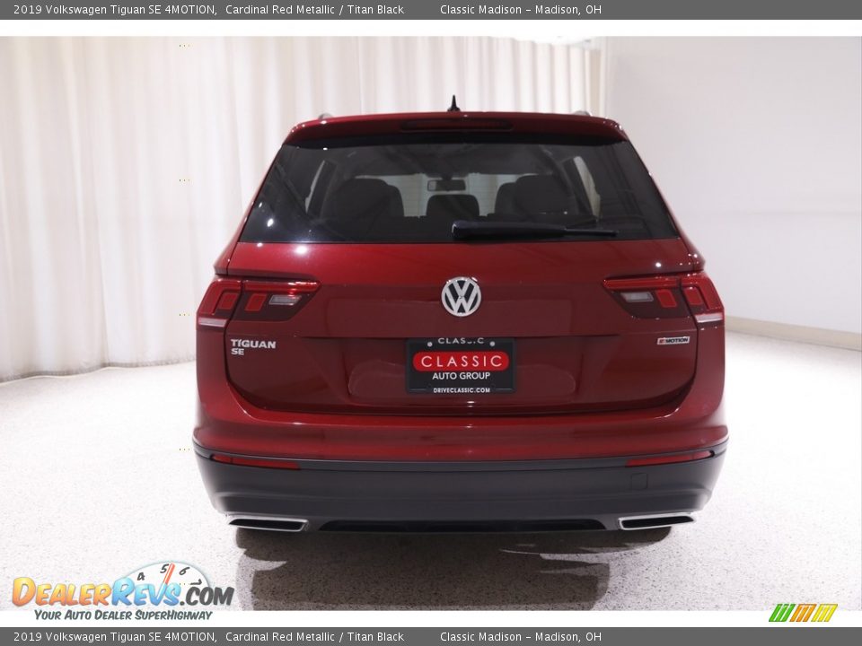 2019 Volkswagen Tiguan SE 4MOTION Cardinal Red Metallic / Titan Black Photo #16
