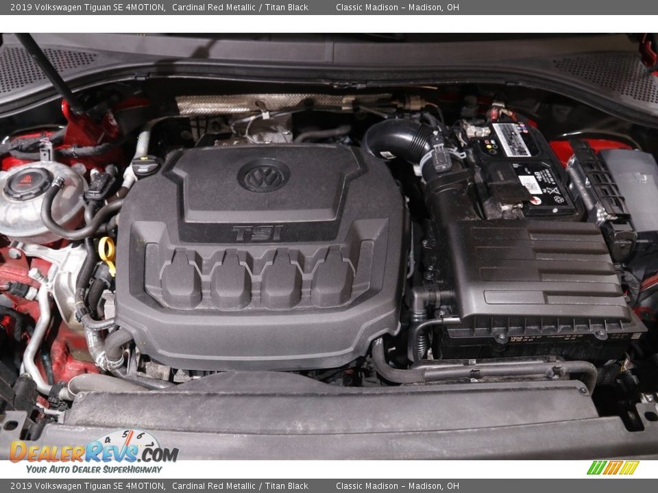 2019 Volkswagen Tiguan SE 4MOTION Cardinal Red Metallic / Titan Black Photo #17