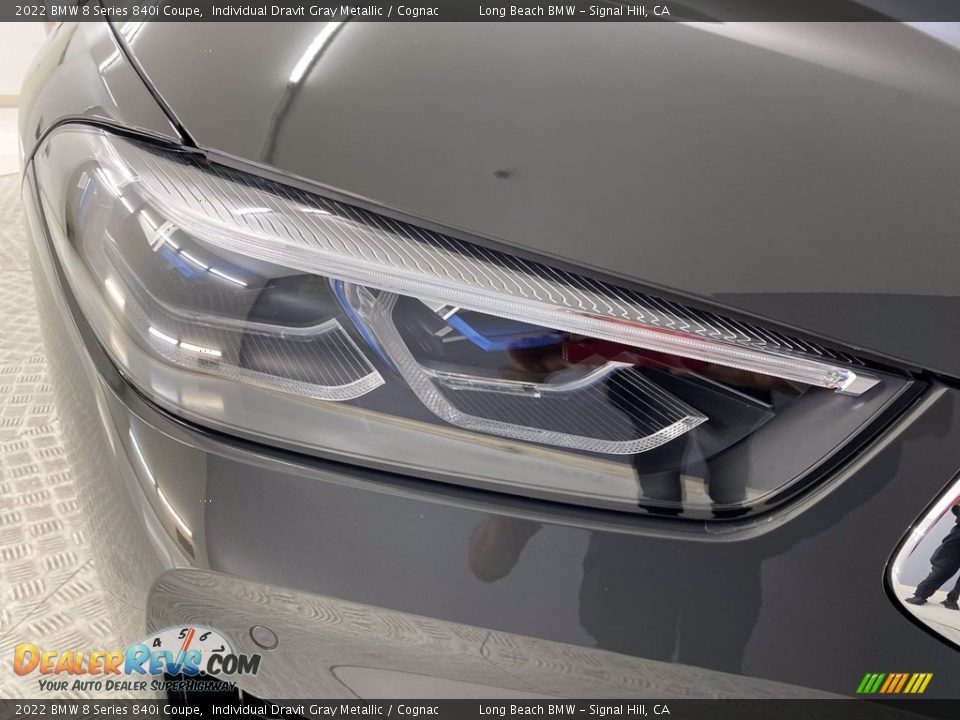 2022 BMW 8 Series 840i Coupe Individual Dravit Gray Metallic / Cognac Photo #4