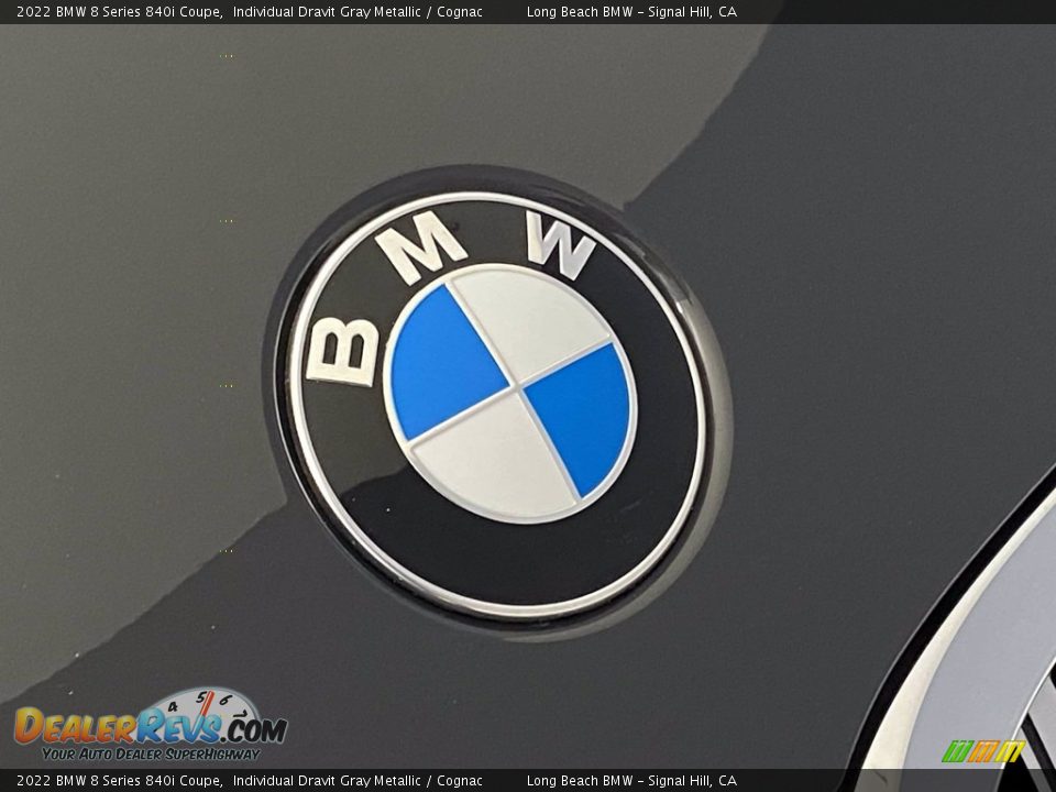 2022 BMW 8 Series 840i Coupe Individual Dravit Gray Metallic / Cognac Photo #5