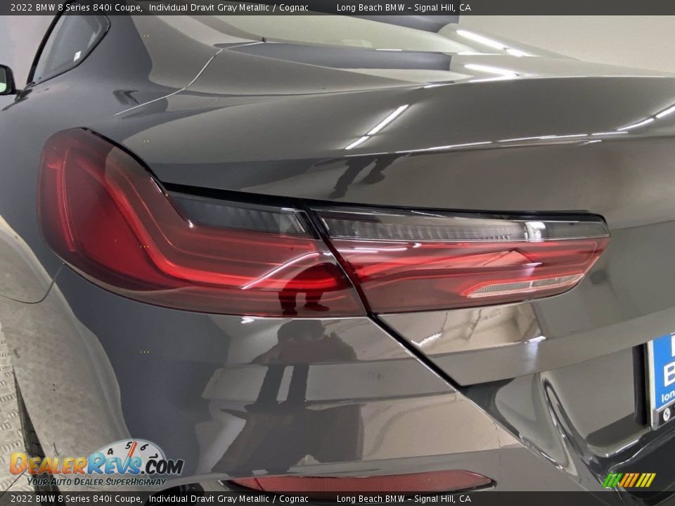 2022 BMW 8 Series 840i Coupe Individual Dravit Gray Metallic / Cognac Photo #6