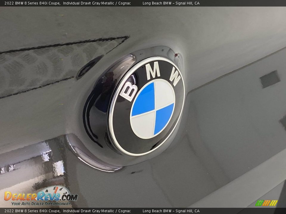 2022 BMW 8 Series 840i Coupe Individual Dravit Gray Metallic / Cognac Photo #7