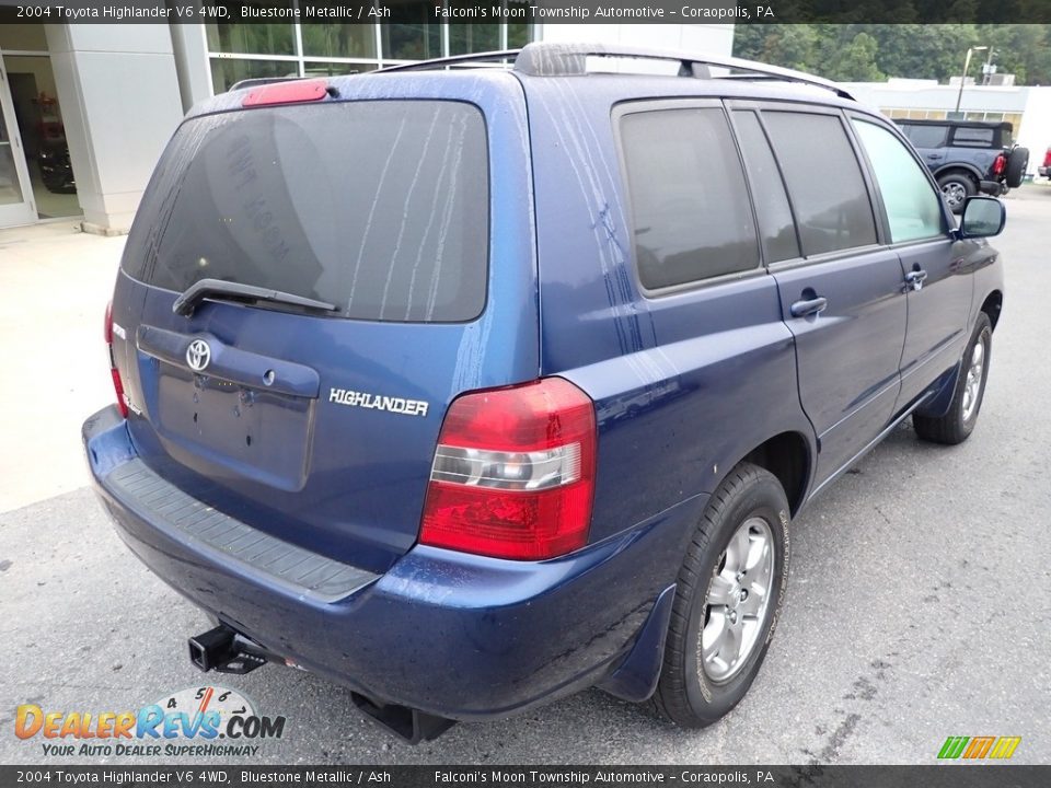 2004 Toyota Highlander V6 4WD Bluestone Metallic / Ash Photo #2