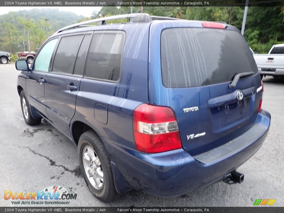 2004 Toyota Highlander V6 4WD Bluestone Metallic / Ash Photo #5