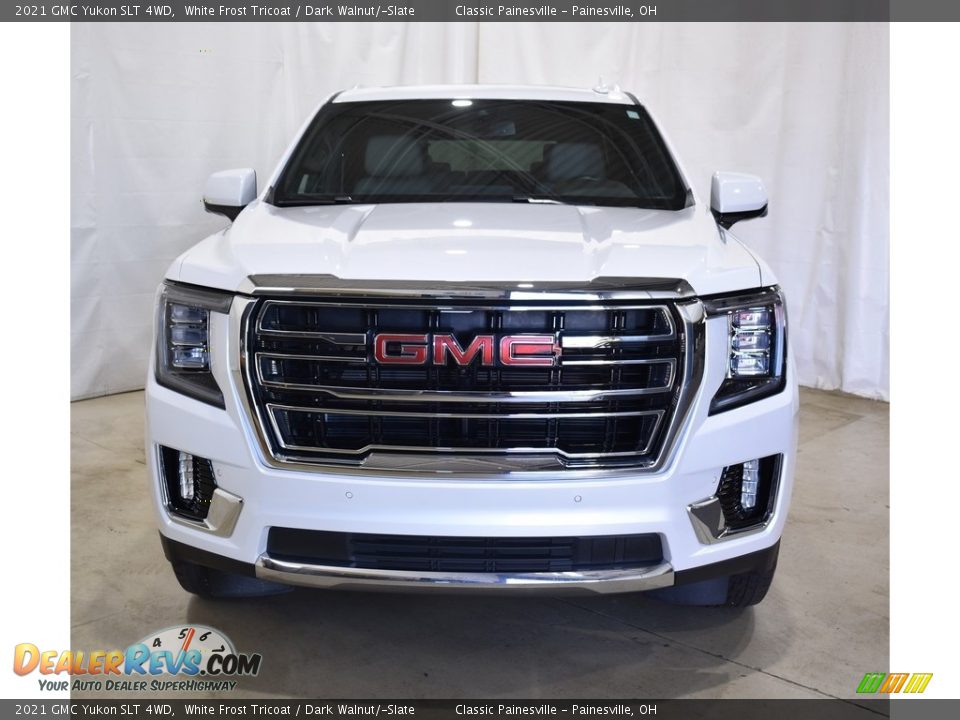 2021 GMC Yukon SLT 4WD White Frost Tricoat / Dark Walnut/­Slate Photo #4