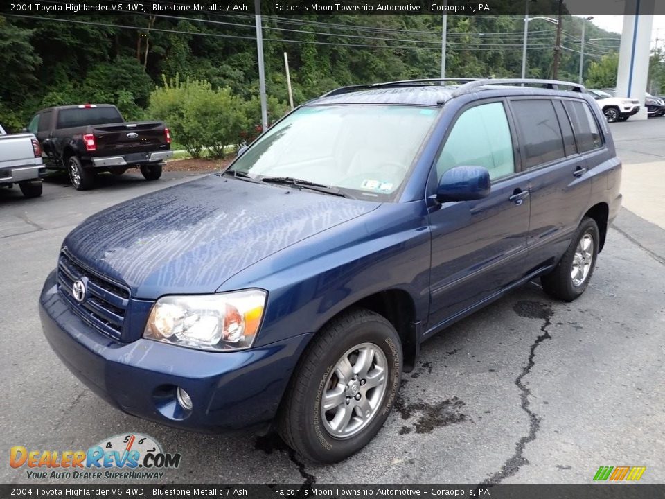 2004 Toyota Highlander V6 4WD Bluestone Metallic / Ash Photo #7