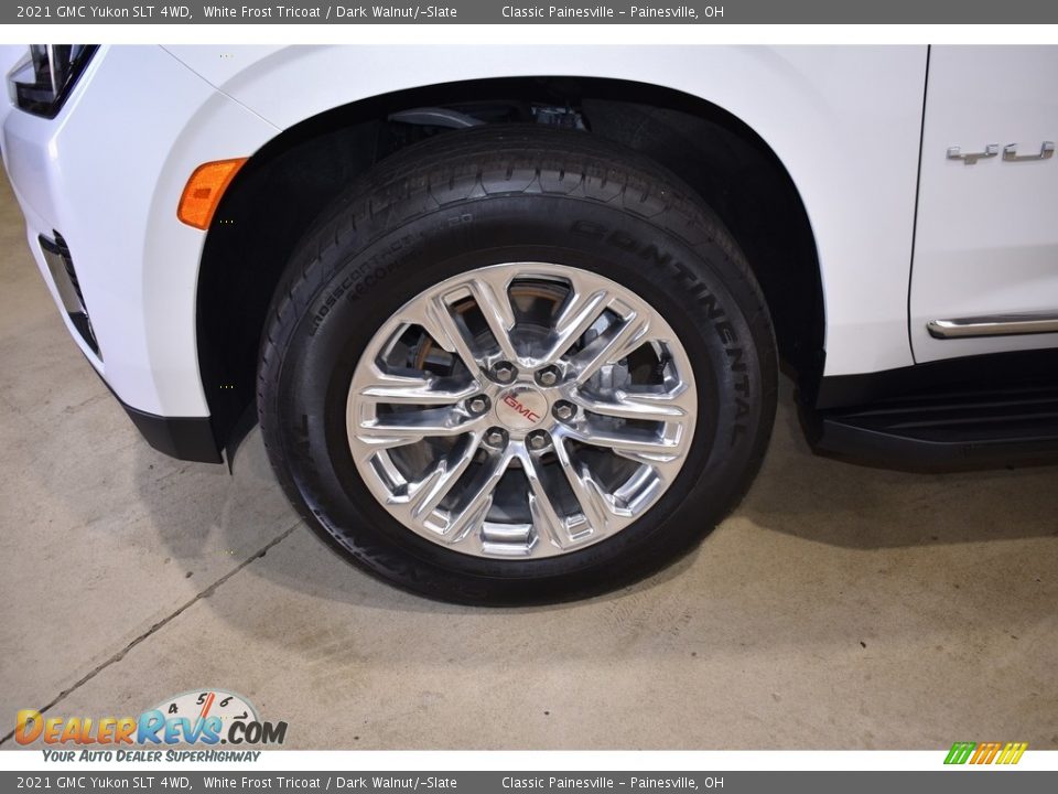 2021 GMC Yukon SLT 4WD White Frost Tricoat / Dark Walnut/­Slate Photo #5