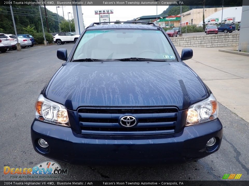 2004 Toyota Highlander V6 4WD Bluestone Metallic / Ash Photo #8