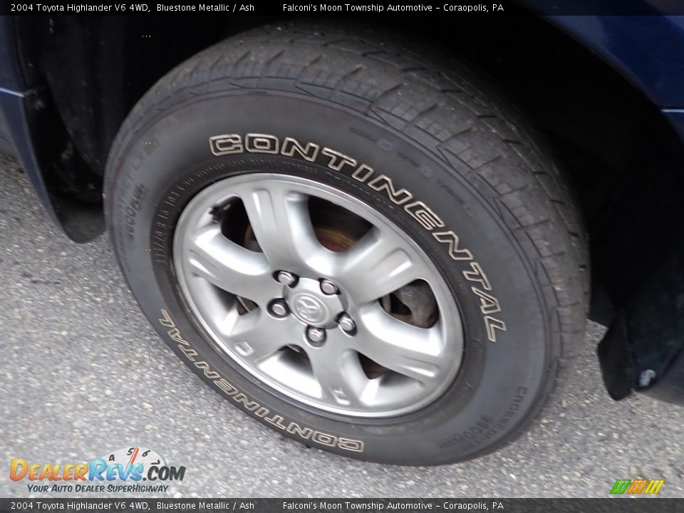 2004 Toyota Highlander V6 4WD Bluestone Metallic / Ash Photo #10