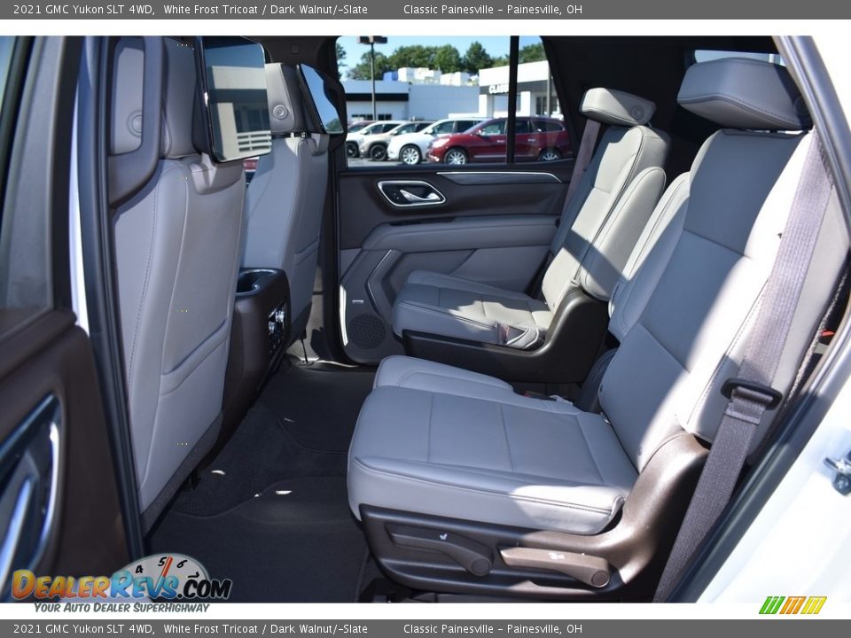 2021 GMC Yukon SLT 4WD White Frost Tricoat / Dark Walnut/­Slate Photo #9