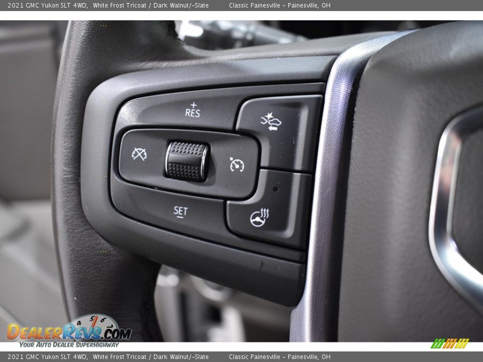 2021 GMC Yukon SLT 4WD White Frost Tricoat / Dark Walnut/­Slate Photo #15