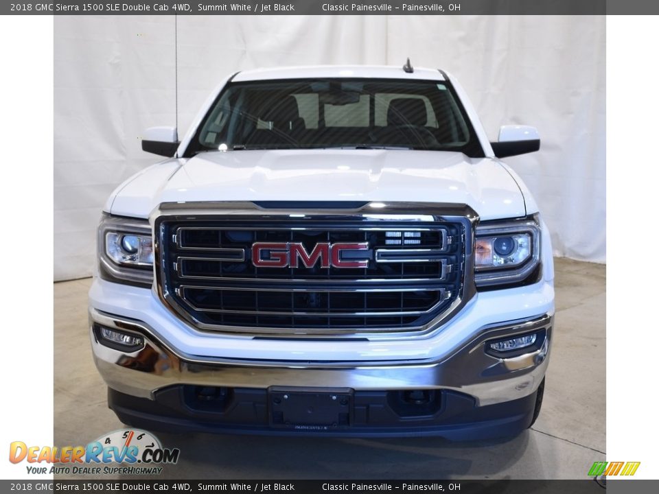 2018 GMC Sierra 1500 SLE Double Cab 4WD Summit White / Jet Black Photo #4