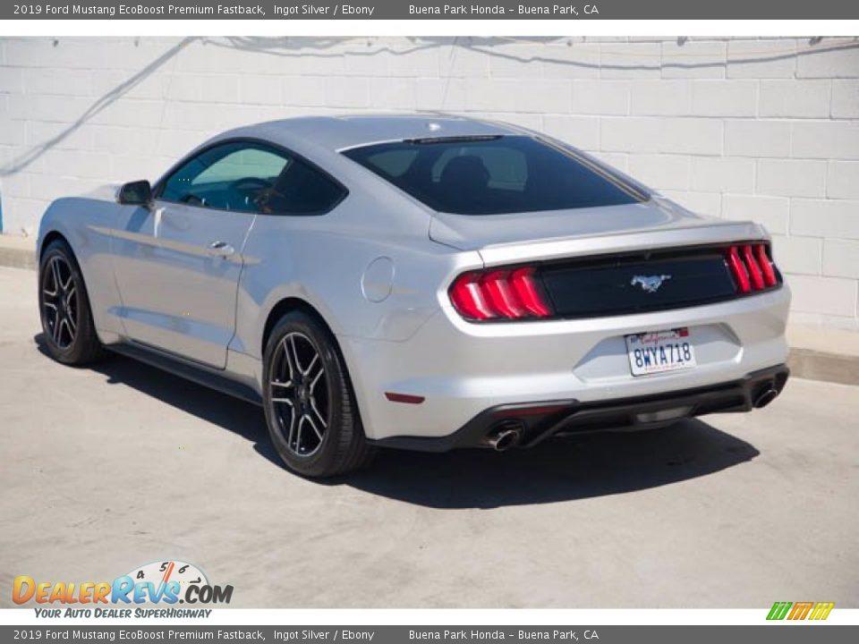 2019 Ford Mustang EcoBoost Premium Fastback Ingot Silver / Ebony Photo #2