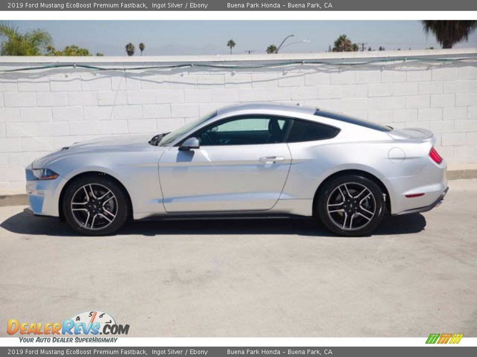 2019 Ford Mustang EcoBoost Premium Fastback Ingot Silver / Ebony Photo #8