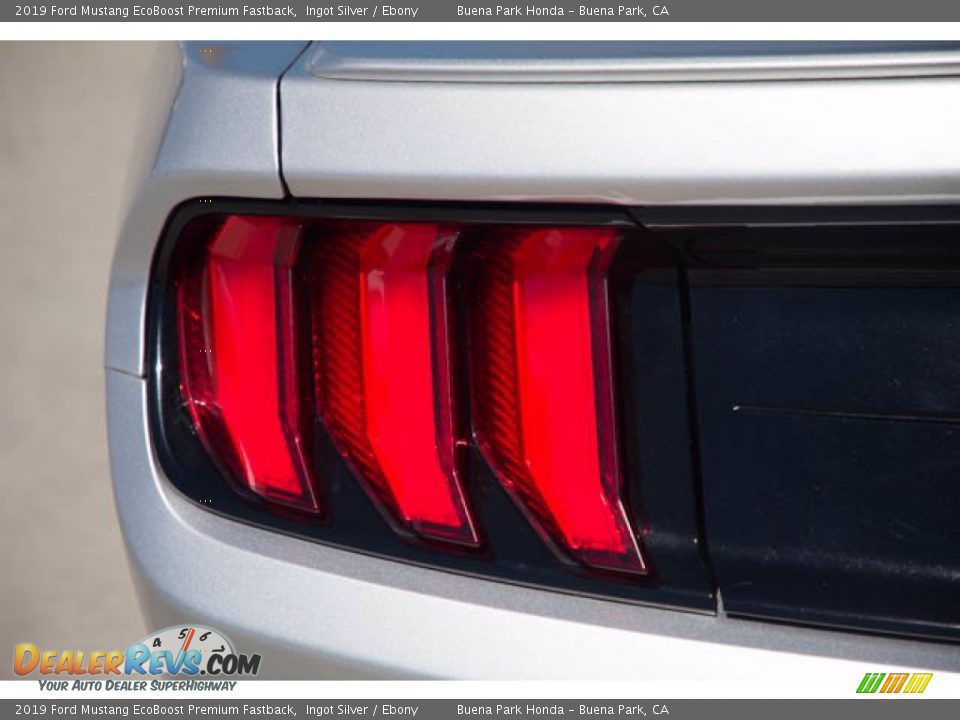 2019 Ford Mustang EcoBoost Premium Fastback Ingot Silver / Ebony Photo #10