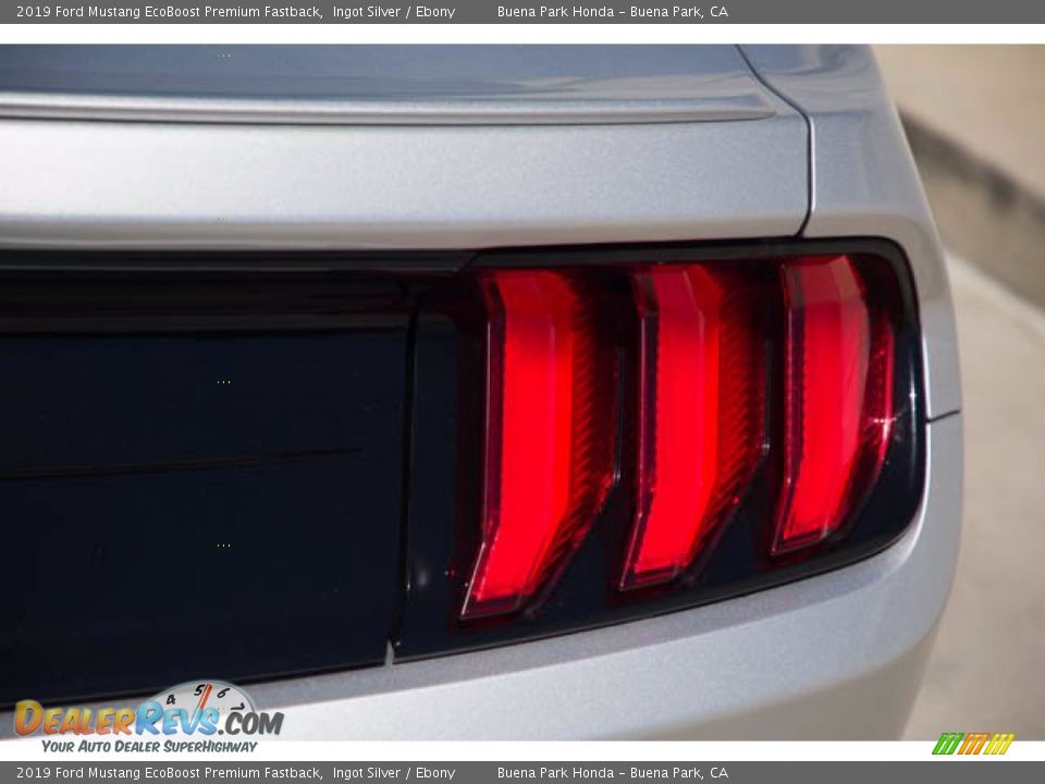 2019 Ford Mustang EcoBoost Premium Fastback Ingot Silver / Ebony Photo #11