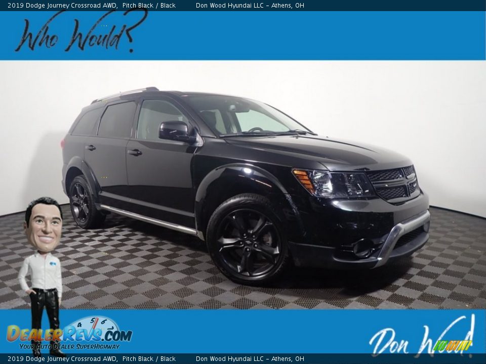 2019 Dodge Journey Crossroad AWD Pitch Black / Black Photo #1