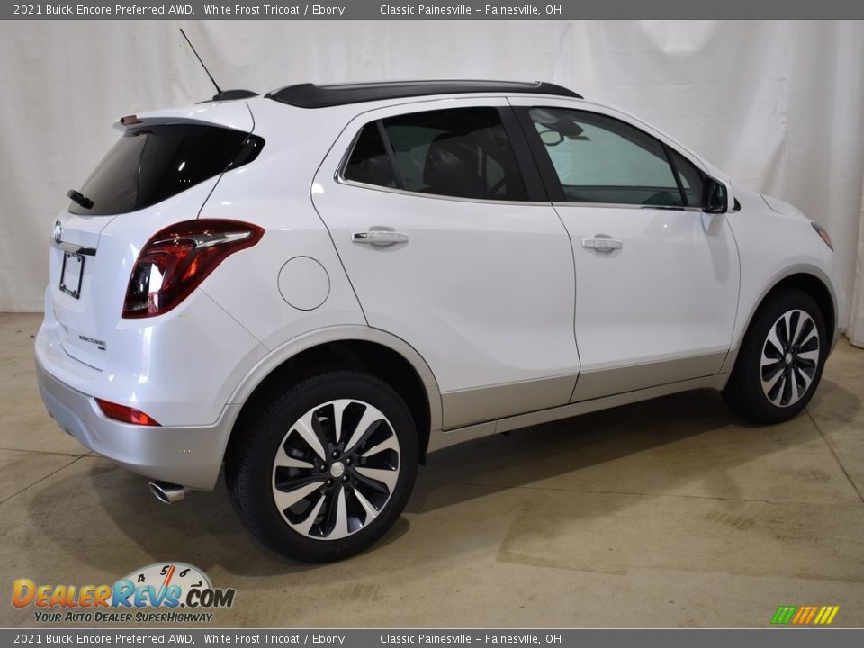 2021 Buick Encore Preferred AWD White Frost Tricoat / Ebony Photo #2