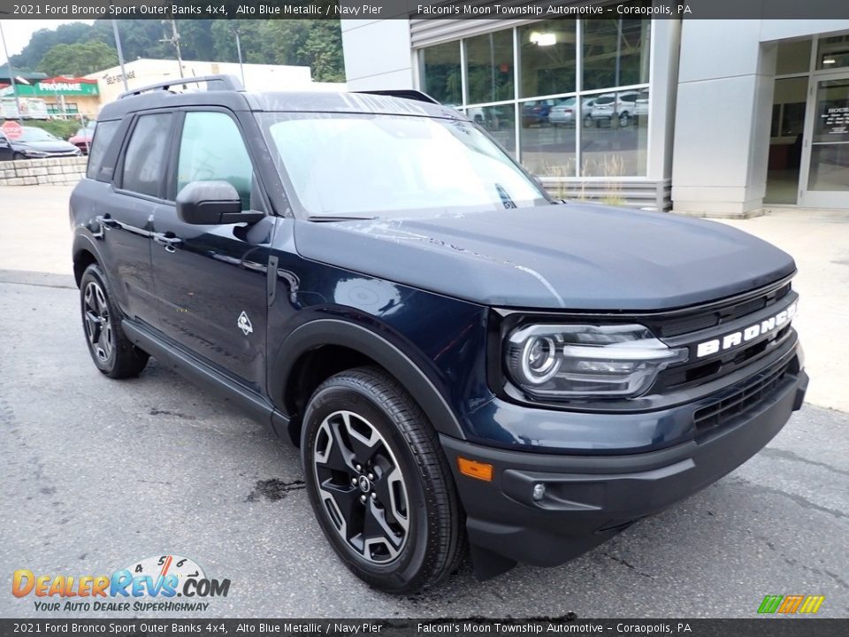 Alto Blue Metallic 2021 Ford Bronco Sport Outer Banks 4x4 Photo #9