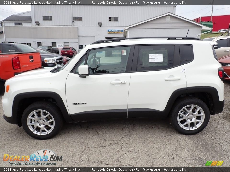 2021 Jeep Renegade Latitude 4x4 Alpine White / Black Photo #2