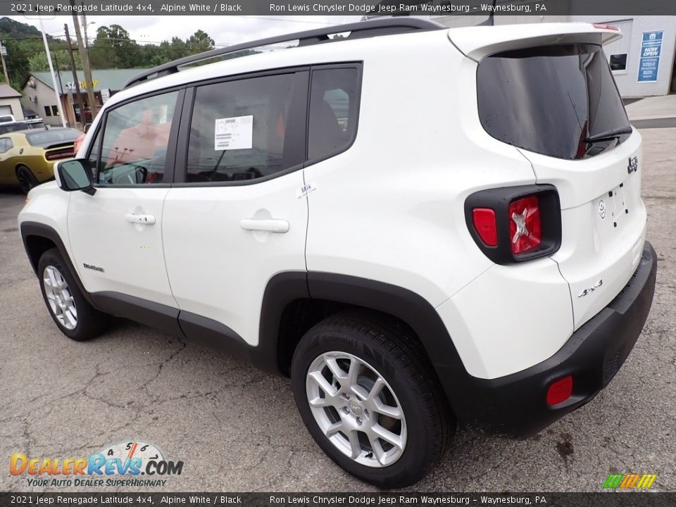 2021 Jeep Renegade Latitude 4x4 Alpine White / Black Photo #3