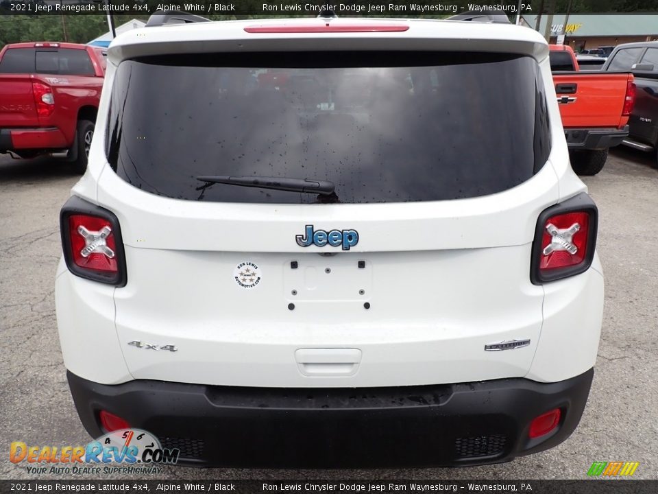 2021 Jeep Renegade Latitude 4x4 Alpine White / Black Photo #4