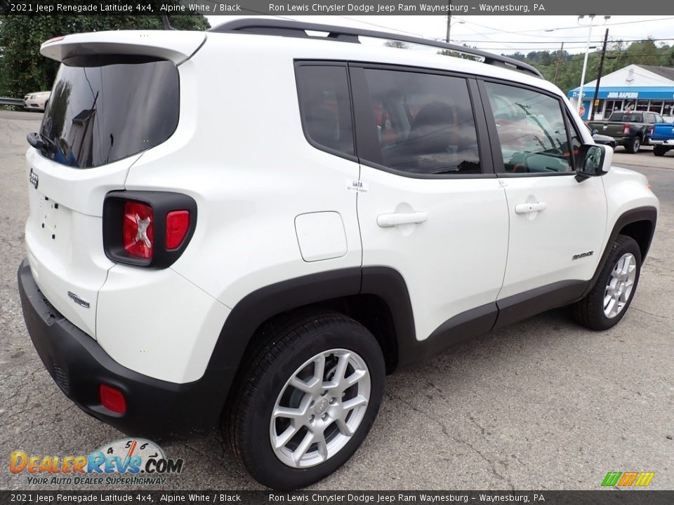 2021 Jeep Renegade Latitude 4x4 Alpine White / Black Photo #6