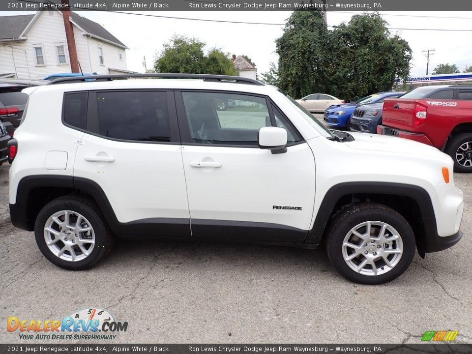 2021 Jeep Renegade Latitude 4x4 Alpine White / Black Photo #7