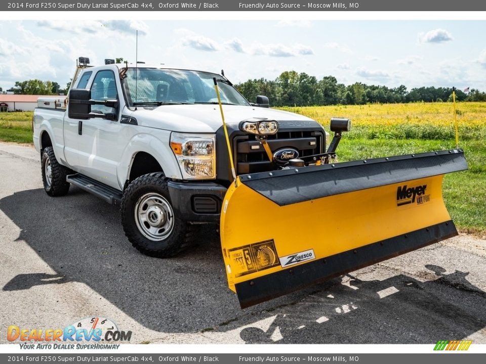 2014 Ford F250 Super Duty Lariat SuperCab 4x4 Oxford White / Black Photo #1