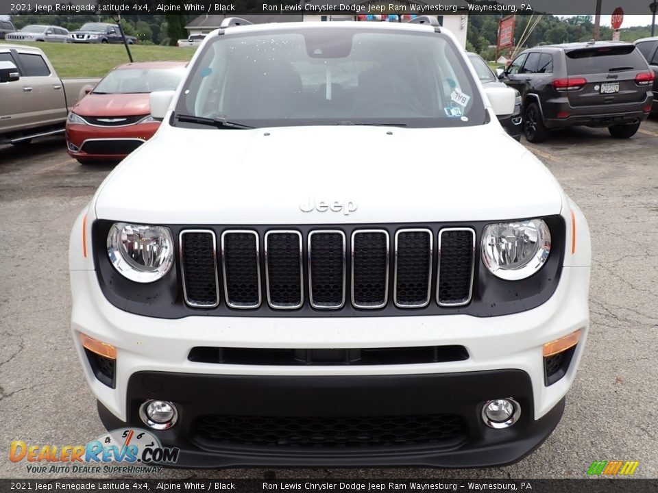 2021 Jeep Renegade Latitude 4x4 Alpine White / Black Photo #9