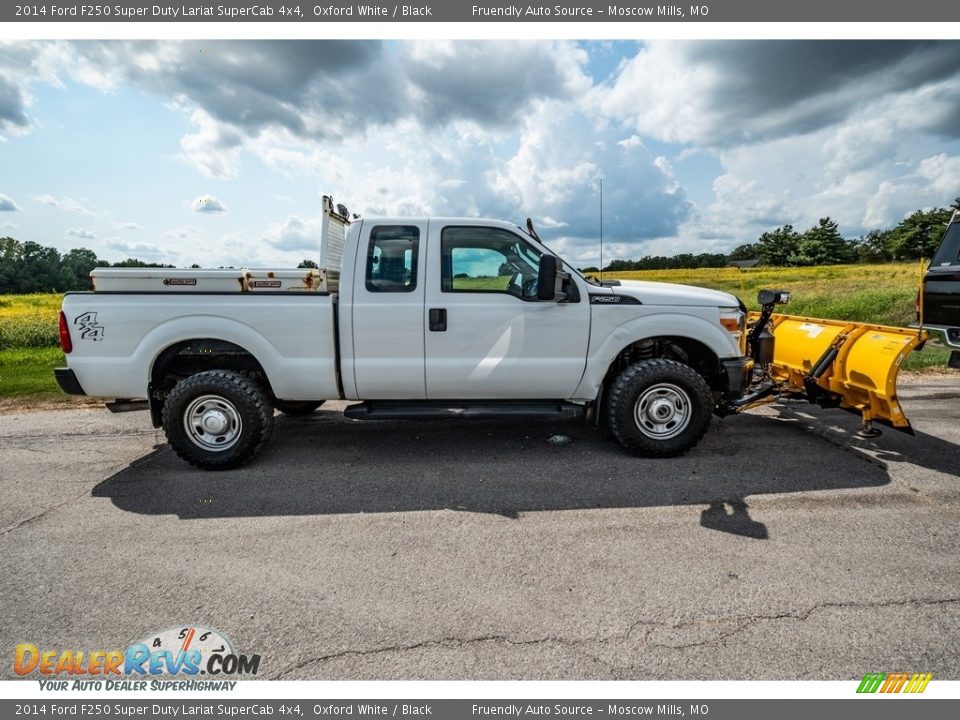 2014 Ford F250 Super Duty Lariat SuperCab 4x4 Oxford White / Black Photo #3