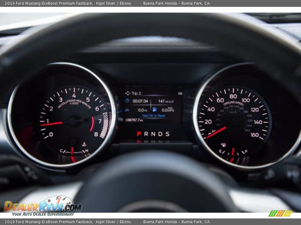 2019 Ford Mustang EcoBoost Premium Fastback Ingot Silver / Ebony Photo #23