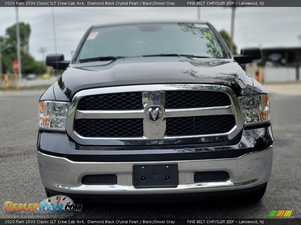 2020 Ram 1500 Classic SLT Crew Cab 4x4 Diamond Black Crystal Pearl / Black/Diesel Gray Photo #2